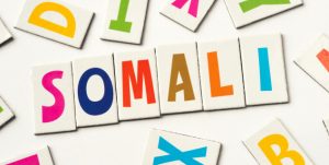 foto av magnet bokstaver hvor det står somali