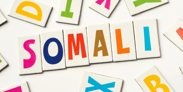 foto av magnet bokstaver hvor det står somali