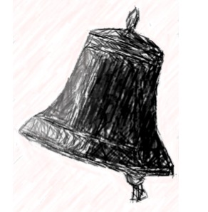 Tegning av en bjelle