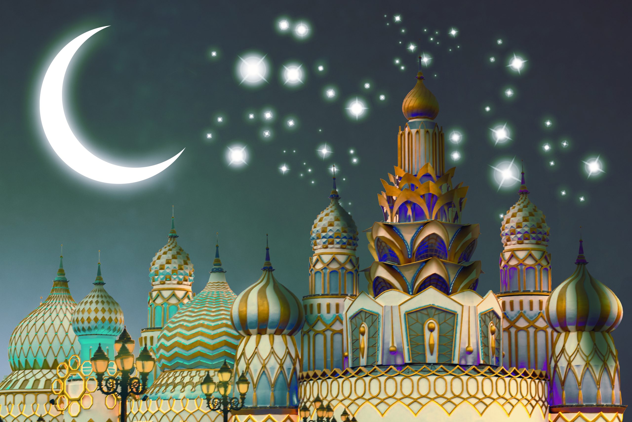 illustrasjon av en arabisk by