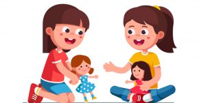 to jenter leker med dukker adobe iconicbestiary