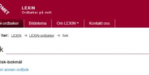 skjermbilde lexin litauisk