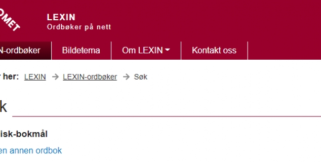 skjermbilde lexin litauisk