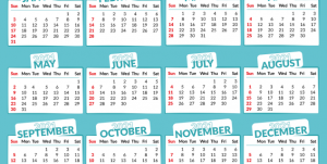 Illustrasjon av en kalender