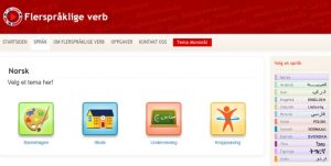 skjermbilde av Flerspårklige verb