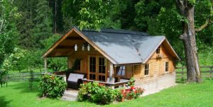 small wooden house