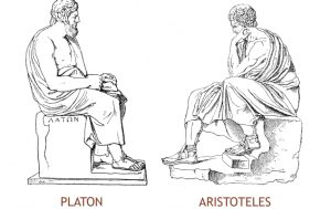 Tegning av Platon og Aristoteles
