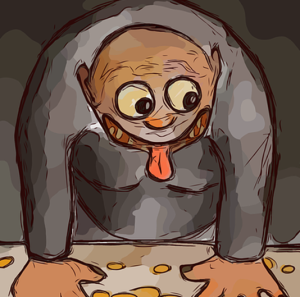 gjerrig mann pixabay