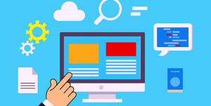 illustrasjon av en nettside