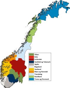 Fylkeskart regionreform