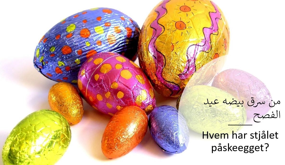 Påskeegg i ulike farger