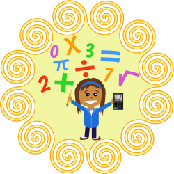 Mergaitę stovi apsupta skaičių