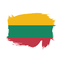 tegning av et litauisk flagg