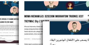 Skjermbilde av nettsiden barnevakten.no som viser artikler på flere språk