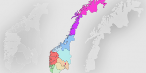 Landsdeler og fylker